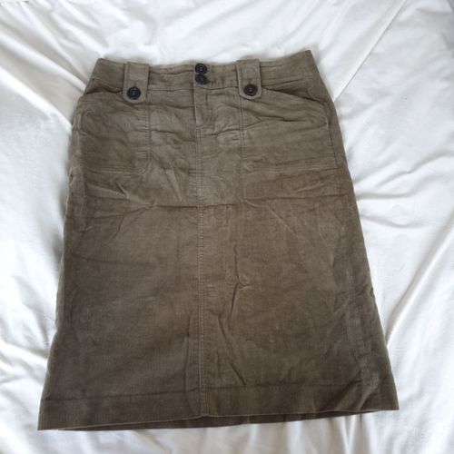 Jupe En Velours Jem Basic, Taille 42, Marron, En Très On État