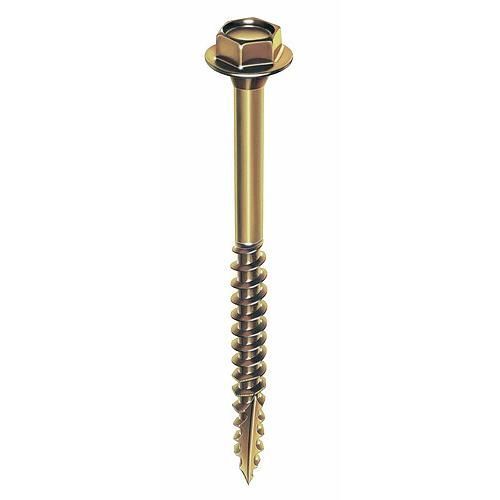 Tirefonds bois anti-fendage - acier zingué - 6x80 - 150 pièces VYNEX