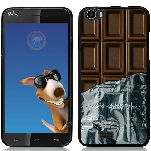 Coque Souple En Gel Noire Pour Wiko Lenny Avec Impression Motifs Tablette De Cho