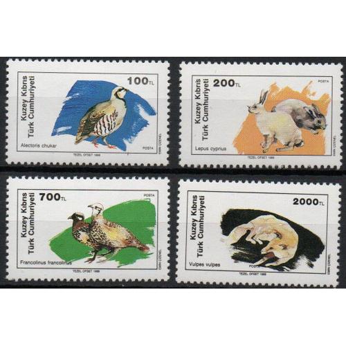 Chypre Turque Timbres Animaux 1989