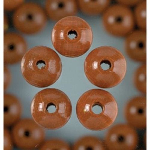 Lot De 30 Perles En Bois De Diamètre 12 Mm, Diam. De Perçage 3 Mm