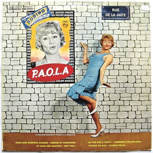 P.A.O.L.A (Paola) / Lp 25cm Biem "Rue De La Gaité" (8 Titres) Live Bobino 1960, Collector / La Java Des Gaulois, Si T'as Été À Tahiti, Je Suis Folle, Comment Voulez-Vous (Du Film Les 400 Coups) Etc.