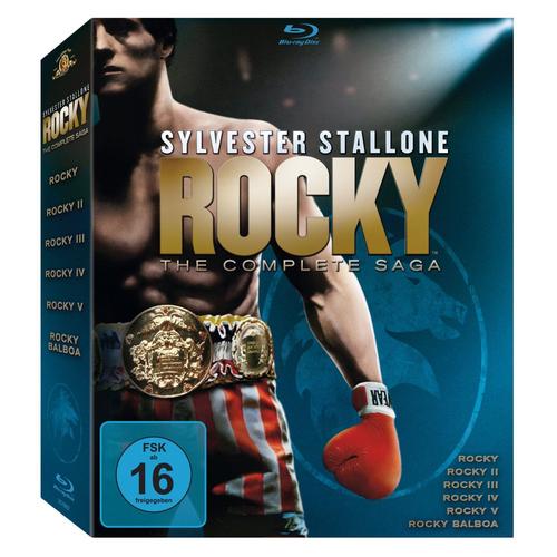 Rocky 1-6 The Complete Saga - 7 Blu-Ray Import Allemand - Vf Incluse