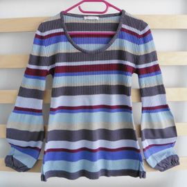 Pull Rayé Multicolore. Promod. Taille 38