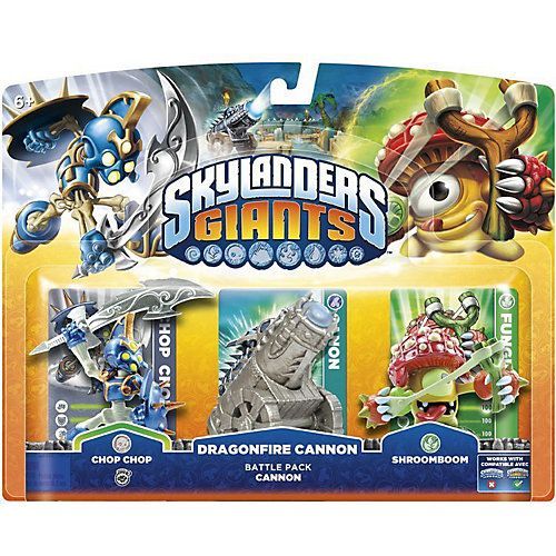 Figurine Skylanders : Giants - Chop Chop + Shroom Boom + Dragonfire Cannon