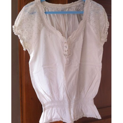 T-Shirt Camaïeu T 42 Blanc Comme Neuf