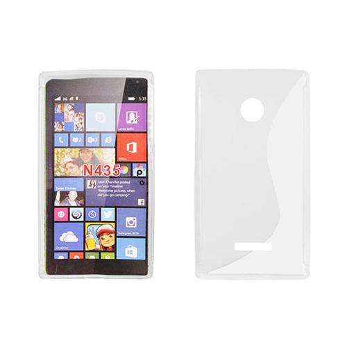 Coque Tpu Type S Pour Microsoft Nokia Lumia 435 - Transparent
