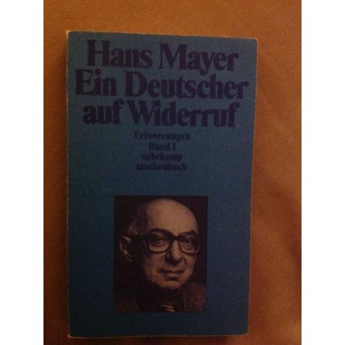 Ein Deutscher Auf Widerruf Bd. 1