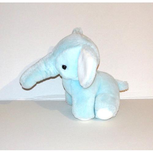 Elephant Bleu Peluche Elephant Ajena Vintage