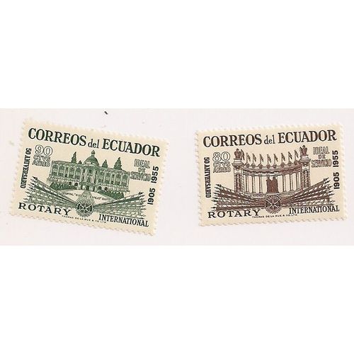 Equateur- Lot De 2 Timbres Neufs- Rotary International