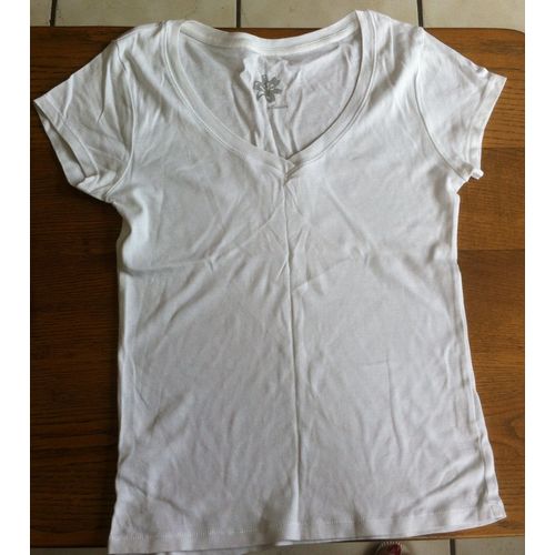 T-Shirt Camaïeu Blanc T L Comme Neuf