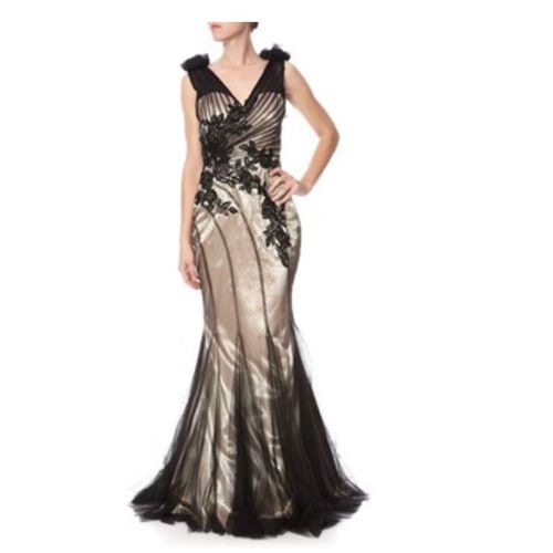Robe De Soirée Faust Avec Broderies, Tulle Et Perles
