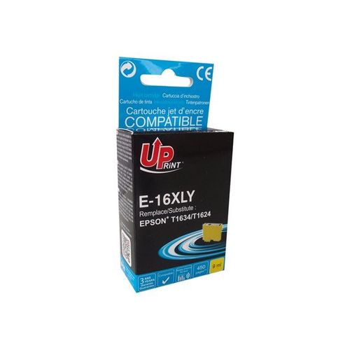 UPrint E-16XLY - 9 ml - jaune - cartouche d'encre (équivalent à : Epson T1634, Epson T1624 ) - pour Epson WorkForce WF-2010, 2510, 2520, 2530, 2540, 2630, 2650, 2660, 2750, 2760