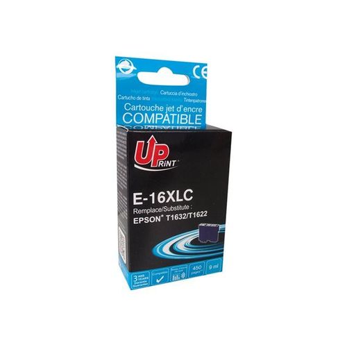 UPrint E-16XLC - 9 ml - cyan - cartouche d'encre (équivalent à : Epson T1632, Epson T1622 ) - pour Epson WorkForce WF-2010, 2510, 2520, 2530, 2540, 2630, 2650, 2660, 2750, 2760