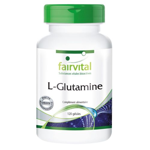 L-Glutamine 750mg - 120 Gélules - Fairvital 