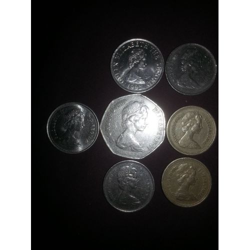Lots Pieces Elizabeth Ii Année 1983 1977 1975 19861969 1992