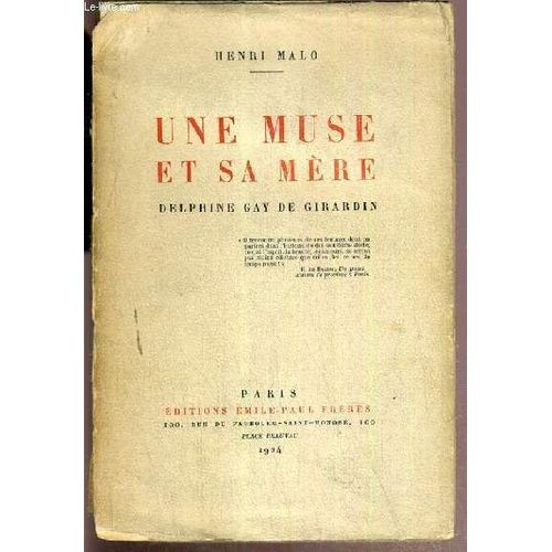 Une Muse Et Sa Mere - Delphine Gay De Girardin