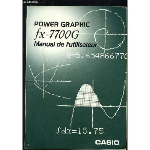Power Graphic Fx-7700g- Manual De L Utilisateur