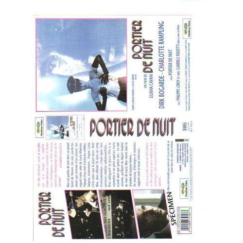 Jaquette Vhs  Portier De Nuit