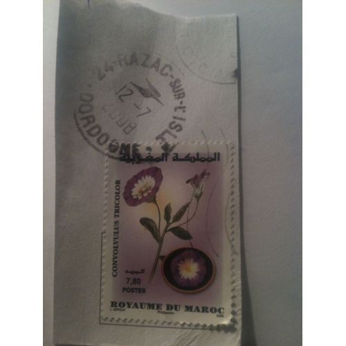 Timbre Marocain 7,80 - Convolvulus Tricolor