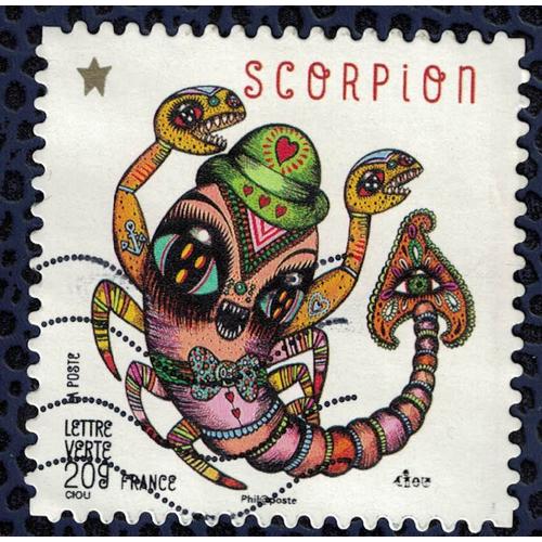 France 2014 Oblitéré Used Stamp Féerie Astrologique Signe Scorpion