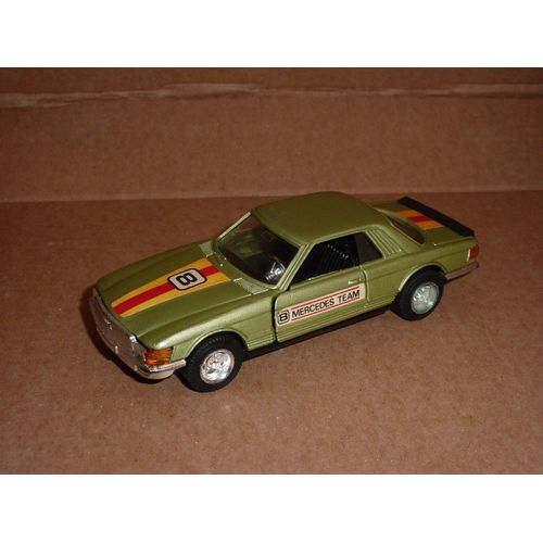 [188] Miniature 1/41 Ème : Mercedes .Benz 500 Slc - Couleur Vert D'eau + Bandes -Générique