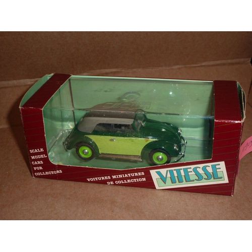 [199] Miniature 1/43ème : Volkswagen Coccinelle - Couleur Vert - Marque : Vitesse-Vitesse