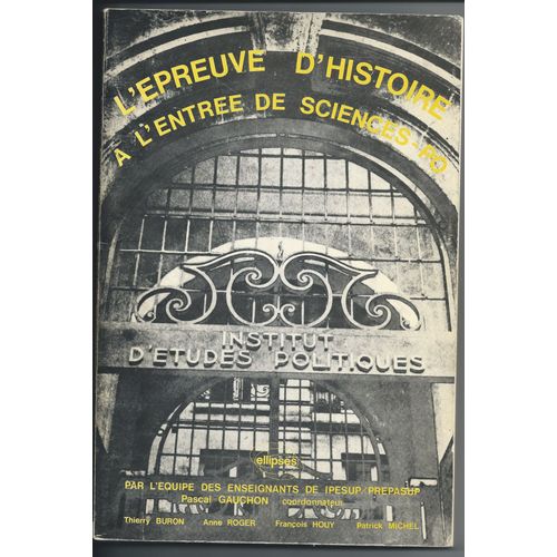 L'epreuve D'histoire À L'entrée De Sciences-Po