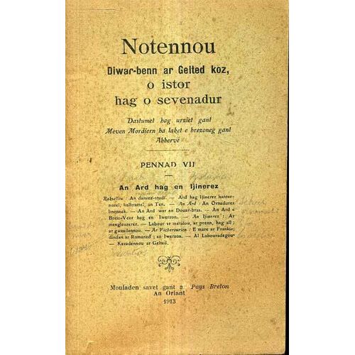 Notennou Diwar Ar Gelted Koz O Istor Hag O Sevenadur Pennad 7
