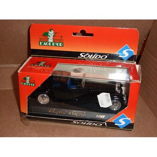 [181] Miniature 1/43ème : Bugatti Royale - Couleur Noir - Marque : Solido Ao-Solido