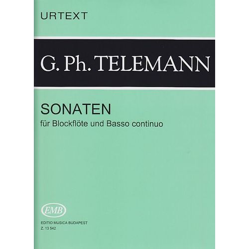 G. Ph. Telemann Sonaten Für Blockflöte Und Basso Continuo Urtext