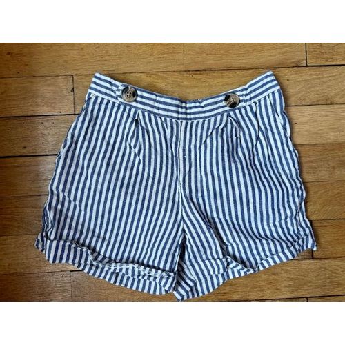 Short En Lin Et Coton Fille (Cyrillus)