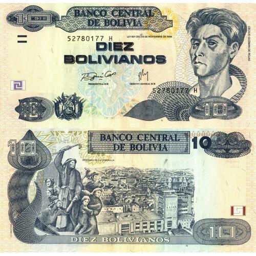 Bolivie / 10 Bolivianos / 2007 / P-233(A) / Aunc