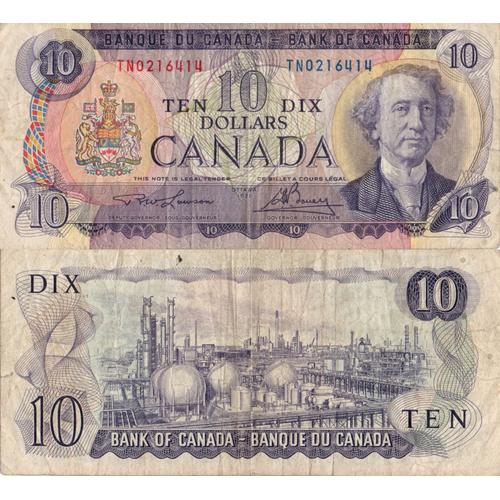 Canada / 10 Dollars / 1971 / P-88(C) / Vf