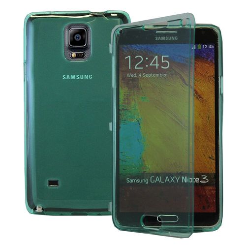 Coque Silicone Pour Samsung Galaxy Note 4 5.7" Gel Livre Rabat - Vert