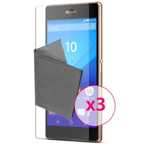 Caseink - Films De Protection Transparents Sony Xperia Z3+ / Plus / Z4 / E6553 / Dual [ Ultra Clear Hd Series - Dureté 3h - 0.12mm ] Lingettes Nettoyantes [ Pack De 3 ]