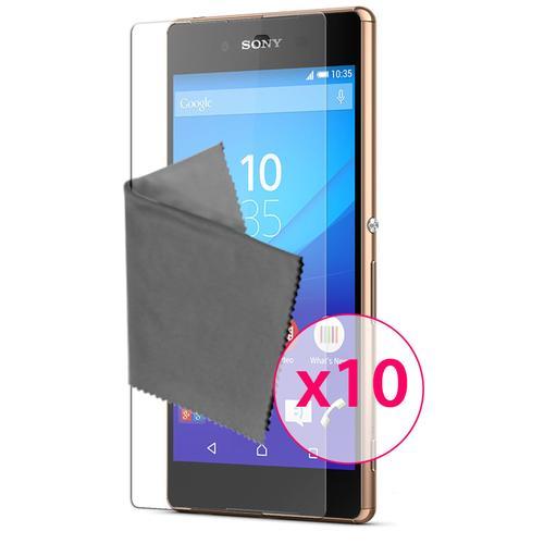 Caseink - Films De Protection Transparents Sony Xperia Z3+ / Plus / Z4 / E6553 / Dual [ Ultra Clear Hd Series - Dureté 3h - 0.12mm ] Lingettes Nettoyantes [ Pack De 10 ]