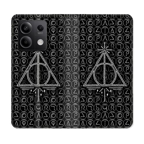 Housse Cuir Portefeuille Pour Xiaomi Redmi Note 13 5g Harry Potter Hollows Triangle Noir