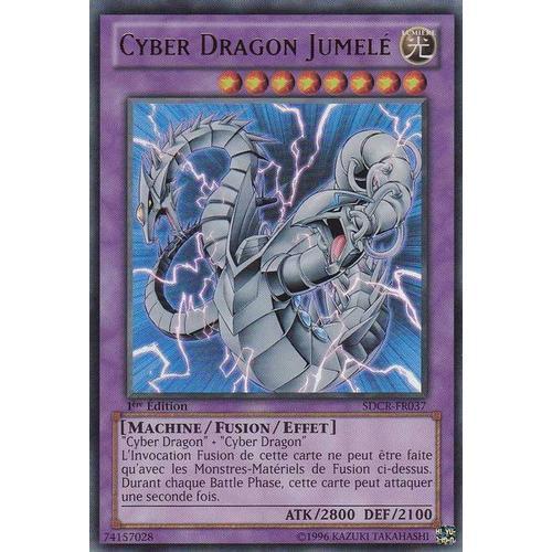 Carte Yu-Gi-Oh - Cyber Dragon Jumelé - Sdcr-Fr037 Ultra Rare 1ère Edition