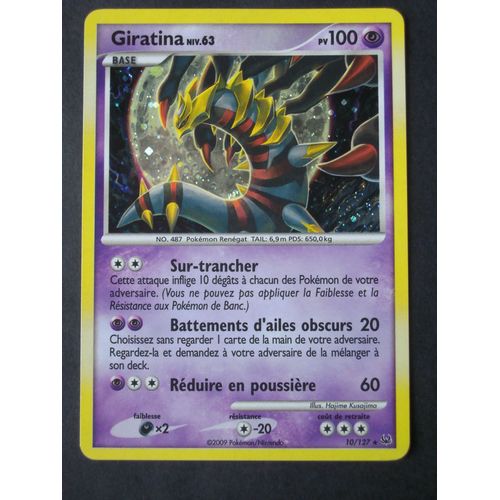 Giratina Niv.63 Holo 100pv 10/127 Platine Vf