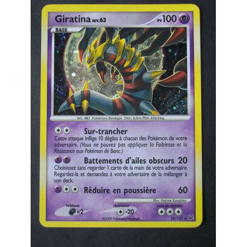 Giratina Niv.63 Holo 100pv 10/127 Platine Vf