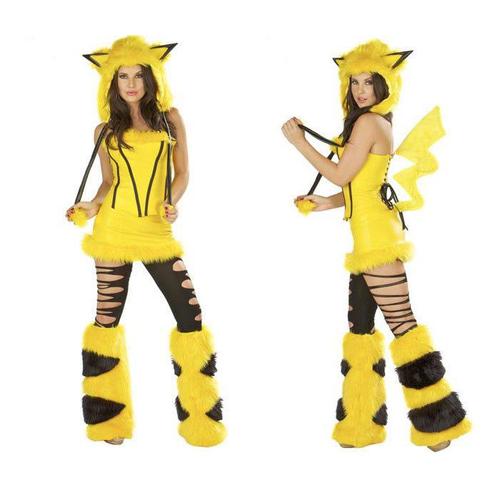 Halloween : Uniforme De Jeu Costume Sexy Uniformes Pikachu animaux