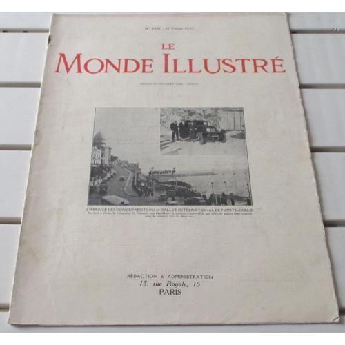 Le Monde Illustré N°3921 Du 11/2/1933-Chasses Vicomte Sibour En Afrique-Laboratoire Edouard Branly Père Tsf-Manifestations En Europe-Architecture Bibliothèques-Maison De Balzac-Moustiers-Etc... 