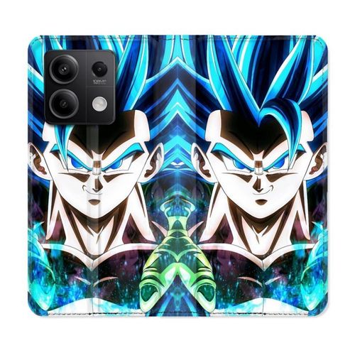 Housse Cuir Portefeuille Pour Xiaomi Redmi Note 13 5g Manga Dragon Ball Gogeta Visage