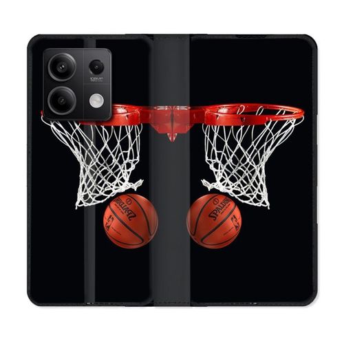 Housse Cuir Portefeuille Pour Xiaomi Redmi Note 13 5g Sport Basket Panier