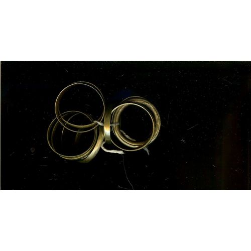 9 Anneaux Cuivre Plat + 1 Anneau Laiton 19-20èmes / Diamètre 4.2cm 4.3cm