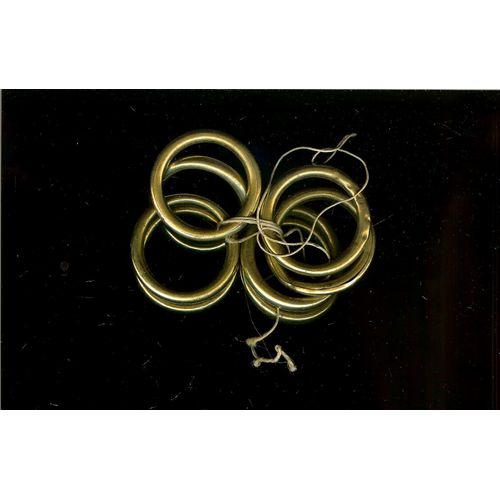 8 Anneaux Laiton Rond 19-20èmes Diamètre Extérieur 4.9cm