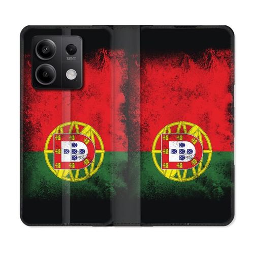 Housse Cuir Portefeuille Pour Xiaomi Redmi Note 13 5g Voyage Portugal Drapeau