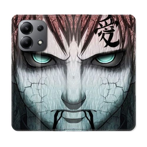 Housse Cuir Portefeuille Pour Xiaomi Redmi Note 13 4g Manga Naruto Gaara