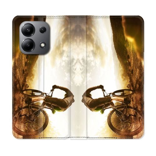 Housse Cuir Portefeuille Pour Xiaomi Redmi Note 13 4g Sport Vtt Soleil